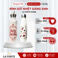 Bình Giữ Nhiệt Giáng Sinh Inox 304 Lafonte 500ml